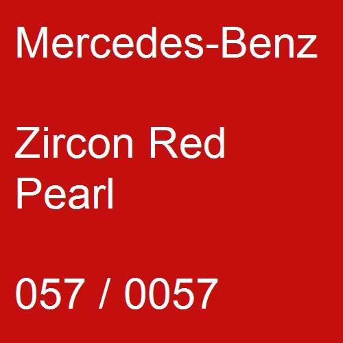 Mercedes-Benz, Zircon Red Pearl, 057 / 0057.